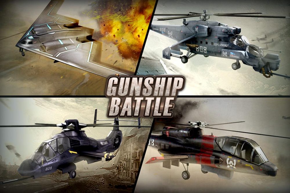 massive warfare gunship helicopter mod apk